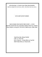 SKKN mầm non giải A cấp huyện: Một số biện pháp kích thích trẻ 5 6 tuổi trường mầm non Nga Hải hoạt động tích cực trong hoạt động làm quen  với toán thông qua trò chơi”