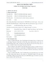 Báo cáo thường niên năm 2015 - Công ty cổ phần Xuân Mai - Đạo Tú