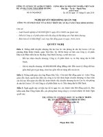 Nghị quyết Hội đồng Quản trị - Công ty Cổ phần Đầu tư và Phát triển Dự án Hạ tầng Thái Bình Dương