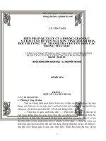 Luận văn Thạc sỹ giáo dục: “Biện pháp quản lý của Phòng Giáo dục và Đào tạo huyện Nga Sơn, tỉnh Thanh Hoá đối với công tác Thanh tra chuyên môn các trường tiểu học”