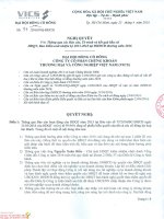 Nghị quyết Đại hội cổ đông thường niên - Công ty Cổ phần Chứng khoán Thương mại và Công nghiệp Việt Nam