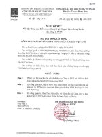 Nghị quyết đại hội cổ đông ngày 27-01-2010 - Công ty Cổ phần Đầu tư Tài chính Công đoàn Dầu khí