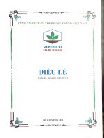 Bản điều lệ - CTCP Thuốc sát trùng Việt Nam