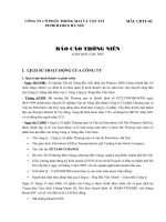 Báo cáo thường niên năm 2007 - Công ty Cổ phần Thương mại và Vận tải Petrolimex Hà Nội