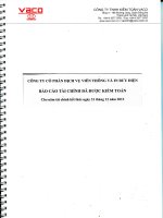 Báo cáo tài chính năm 2013 (đã kiểm toán) - Công ty Cổ phần Dịch vụ Viễn thông và In Bưu điện