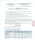 Nghị quyết Đại hội cổ đông thường niên - Công ty Cổ phần Vận tải và Thuê tàu biển Việt Nam