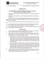 Nghị quyết Đại hội cổ đông thường niên năm 2013 - Ngân hàng Thương mại cổ phần Phương Đông