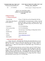 Báo cáo thường niên năm 2012 - Công ty Cổ phần Sản xuất – Xuất nhập khẩu Dệt May