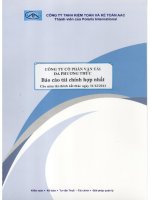 Báo cáo tài chính hợp nhất năm 2011 (đã kiểm toán) - Công ty cổ phần Vận tải đa phương thức