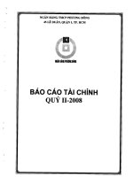Báo cáo tài chính quý 2 năm 2008 - Ngân hàng Thương mại cổ phần Phương Đông