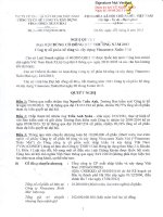 Nghị quyết Đại hội cổ đông bất thường - Công ty cổ phần Bê tông và Xây dựng Vinaconex Xuân Mai