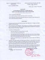 Nghị quyết Hội đồng Quản trị ngày 12-7-2010 - Công ty Cổ phần Khách sạn và Dịch vụ Đại Dương