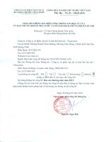 Báo cáo thường niên năm 2015 - CTCP Vận tải và Đưa đón thợ mỏ - Vinacomin