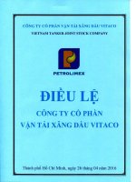 Bản điều lệ - Công ty Cổ phần Vận tải Xăng dầu VITACO