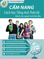 Cẩm nang TIẾNG ANH THẦN KỲ cho người mới băt đầu