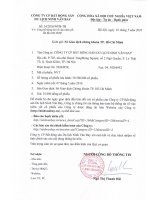 Bản cáo bạch - Công ty Cổ phần Bất động sản Du lịch Ninh Vân Bay