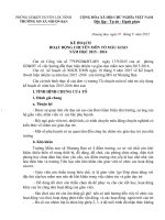 kế hoạch chuyên  môn tổ mẫu giáo 2015 2016