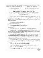 Nghị quyết Đại hội cổ đông thường niên - CTCP Phát triển đô thị và Khu công nghiệp Cao su Việt Nam