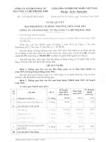 Nghị quyết Đại hội cổ đông thường niên - Công ty Cổ phần Đầu tư Hạ tầng và Đô thị Dầu khí PVC