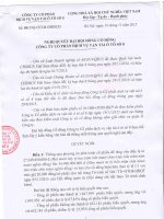 Nghị quyết Đại hội cổ đông - Công ty Cổ phần Dịch vụ Vận tải ô tô số 8