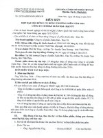 Nghị quyết Đại hội cổ đông thường niên - Công ty cổ phần Xuân Mai - Đạo Tú