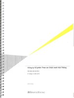 Báo cáo tài chính năm 2012 (đã kiểm toán) - Công ty Cổ phần Thức ăn Chăn nuôi Việt Thắng