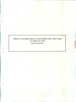 Báo cáo tài chính hợp nhất quý 4 năm 2014 - Công ty cổ phần Đầu tư Bất động sản Việt Nam