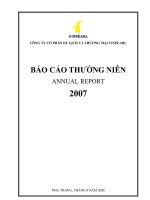 Báo cáo thường niên năm 2007 - Công ty TNHH Một thành viên Vinpearl