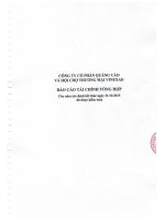 Báo cáo tài chính năm 2015 (đã kiểm toán) - Công ty Cổ phần Quảng cáo và Hội chợ Thương mại