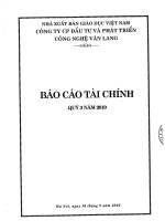 Báo cáo tài chính quý 3 năm 2010 -  Công ty Cổ phần Đầu tư và Phát triển Công nghệ Văn  Lang