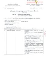 Báo cáo tình hình quản trị công ty - Tổng Công ty Cổ phần Tái bảo hiểm quốc gia Việt Nam