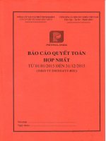 Báo cáo tài chính hợp nhất quý 4 năm 2015 - Công ty Cổ phần Vận tải Xăng dầu VIPCO