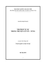 Thi pháp tự sự trong truyện cổ Tày  Nùng
