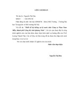 Thiết kế hệ thống xử lý nước thải Công ty Than Nam Mẫu, thành phố Uông Bí, tỉnh Quảng Ninh