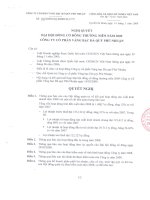 Nghị quyết đại hội cổ đông ngày 14-03-2009 - Công ty Cổ phần Vàng bạc Đá quý Phú Nhuận