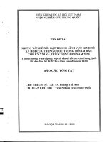 Những vấn đề nổi bật trong lĩnh vực kinh tế   xã hội của trung quốc trong 10 năm đầu thế kỷ XXI và triển vọng đến năm 2020 