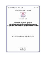 NGHIÊN cứu các yếu tố LIÊN QUAN THÚC đẩy tái PHÁT của rối LOẠN cảm xúc LƯỠNG cực ở BỆNH NHÂN điều TRỊ nội TRÚ tại VIỆN sức KHỎE tâm THẦN 