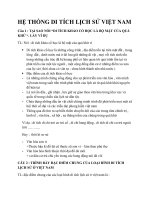 HỆ THỐNG DI TÍCH LỊCH sử VIỆT NAM 