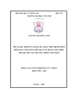 MÔ tả đặc điểm sửa DỤNG đa CHẤT TRÊN BỆNH NHÂN rối LOẠN tâm THẦN LIÊN QUAN sử DỤNG CHẤT điều  TRỊ nội TRÚ tại VIỆN sức KHỎE tâm THẦN 