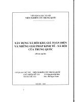 Xây dựng xã hội khá giả toàn diện và những giải pháp kinh tế   xã hội của trung quốc (2) 