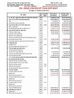 Báo cáo tài chính hợp nhất quý 4 năm 2011 - Công ty Cổ phần Phát triển Hạ tầng Vĩnh Phúc