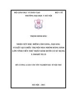 NHẬN xét đặc điểm lâm SÀNG, XQUANG và kết QUẢ điều TRỊ nội NHA NHÓM RĂNG hàm lớn VĨNH VIỄN THỨ NHẤT hàm dưới có sử DỤNG x SMART PLUS 