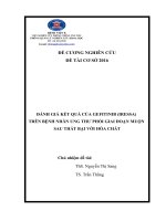 ĐÁNH GIÁ kết QUẢ của GEFITINIB (IRESSA) TRÊN BỆNH NHÂN UNG THƯ PHỔI GIAI đoạn MUỘN SAU THẤT bại với hóa CHẤT 