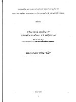 Văn hóa quản lý truyền thống và hiện đại 