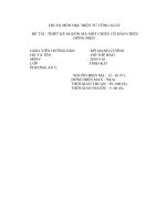 THIẾT kế NGUỒN mạ một CHIỀU có đảo CHIỀU DÒNG điện 