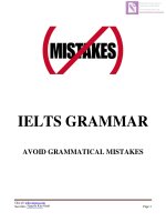 Grammar Mistakes in IELTS tests ( IELTS Simons tips )