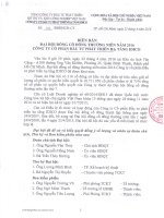 Nghị quyết Đại hội cổ đông thường niên - Công ty Cổ phần Đầu tư phát triển hạ tầng IDICO