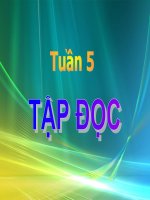 Tuần 5. Mục lục sách