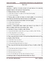 MỘT số GIẢI PHÁP NÂNG CAO lợi NHUẬN tại CÔNG TY cổ PHẦN cơ điện TIẾN đạt 