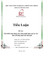 Tìm hiểu ứng dụng của công nghệ thục tại ảo vào báo chí hiện đại trên thế giới 